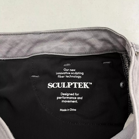 Athleta Jeans Women's Size 4 Gray Cotton‎ Blend Stretch Mid Rise Ankle Zip Fly - Picture 9 of 11